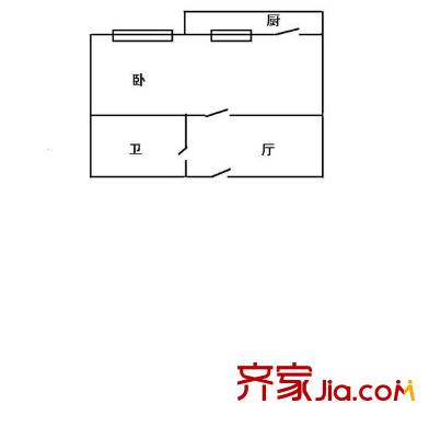 仁和家園 1室 戶型圖