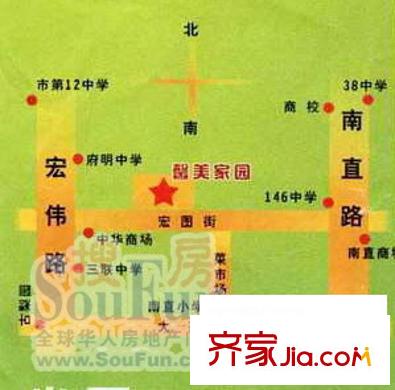 馨美家園交通圖