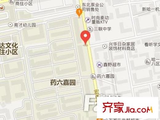 藥六嘉園交通圖