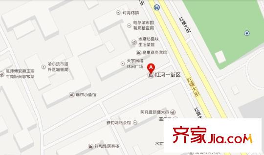 紅河一街區(qū)交通圖