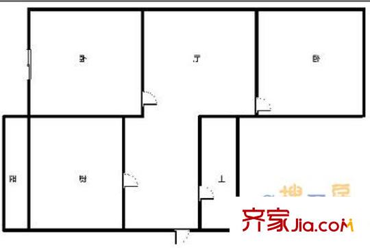 海順新苑 2室 戶型圖