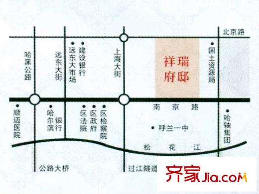 祥瑞府邸交通圖