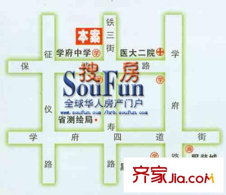 學(xué)府綠景苑交通圖