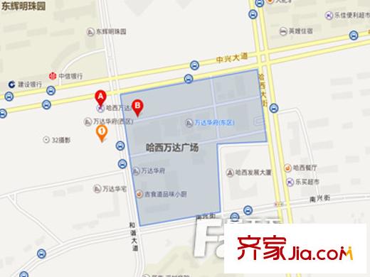 哈西萬達(dá)廣場交通圖