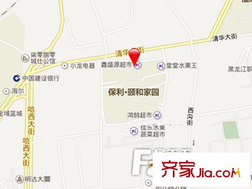 保利頤和家園交通圖 