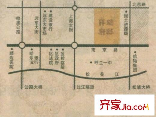祥瑞府邸交通圖