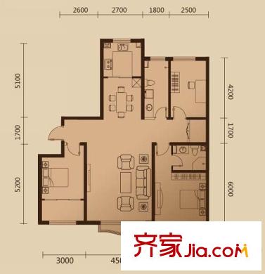 哈爾濱 和諧家園 戶型圖