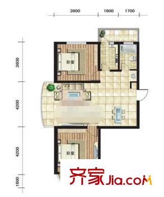 哈爾濱 和諧家園 戶型圖