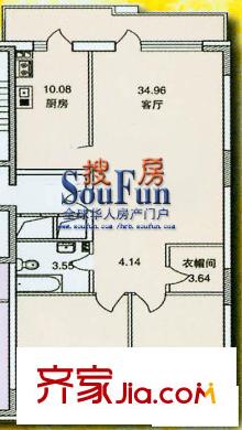 金博花園戶型圖戶型圖 2室1廳1衛(wèi)1廚