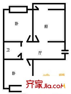 泰山小區(qū) 2室 戶型圖