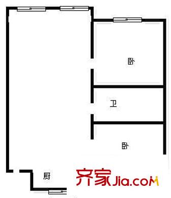 泰山小區(qū) 2室 戶型圖