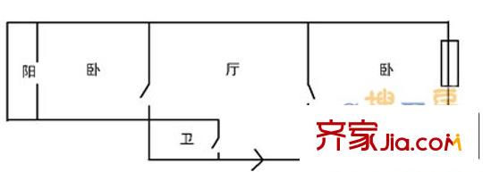 幸福家園 2室 戶型圖