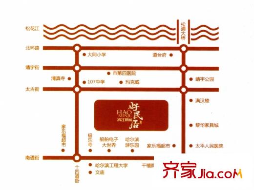 好民居濱江新城交通圖項(xiàng)目