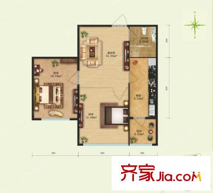 東輝明珠園 戶型圖