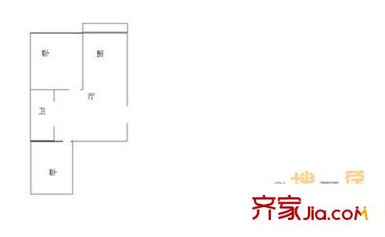 東輝明珠園 2室 戶型圖