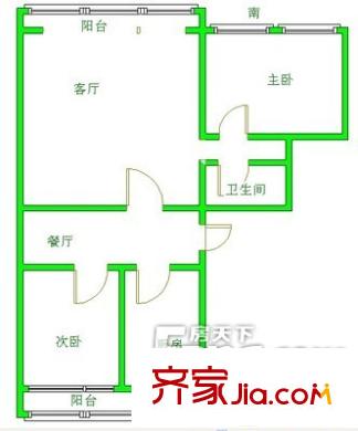 哈爾濱 學府花園 戶型圖