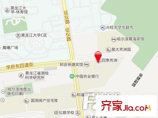 四季芳洲交通圖 