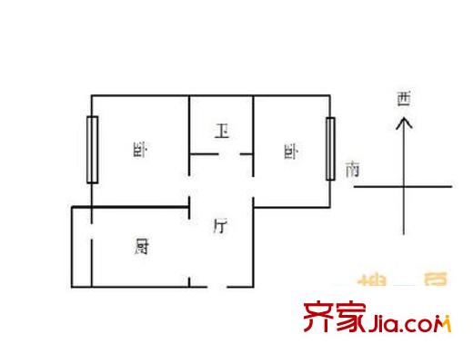 泰?；▓@ 2室 戶型圖