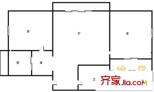 泰海花園 3室 戶型圖
