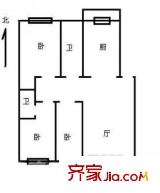 哈爾濱 學府花園 戶型圖