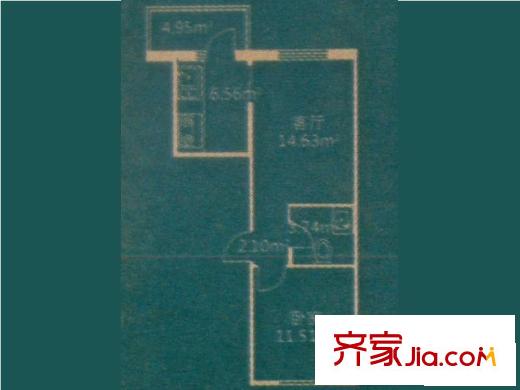 華遠新家園戶型圖戶型 使用面積38.54平方米 1室1廳1衛(wèi)1廚