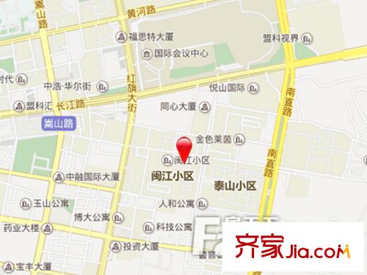 閩江小區(qū)交通圖 