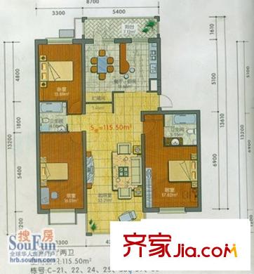 哈爾濱 世紀(jì)花園 戶型圖