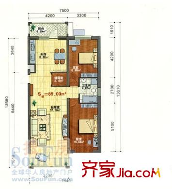 哈爾濱 世紀(jì)花園 戶型圖
