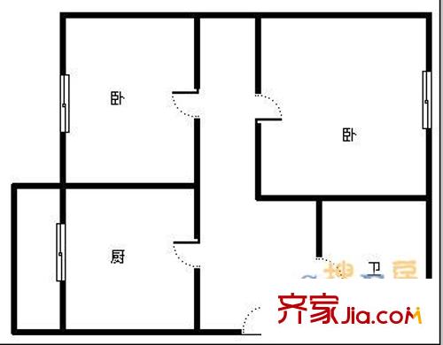 泰?；▓@ 2室 戶型圖