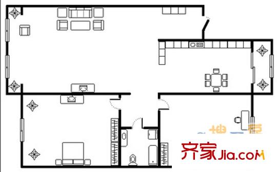 泰?；▓@ 2室 戶型圖