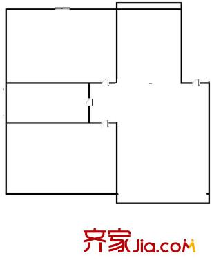 南郡新城 2室 戶型圖
