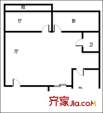 宣西小區(qū) 3室 戶型圖