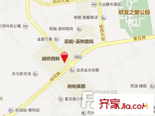 澗橋西畔交通圖 