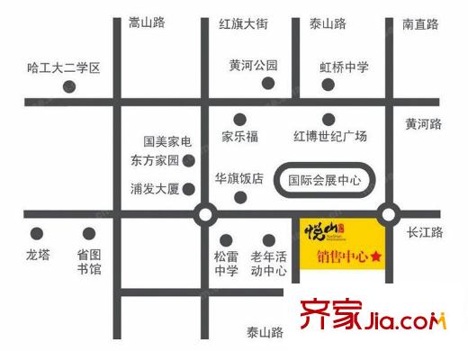 悅山國際交通圖區(qū)位圖