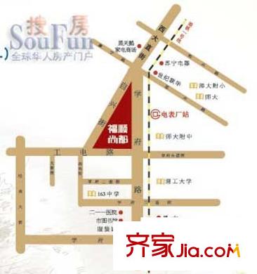 福順尚都交通圖
