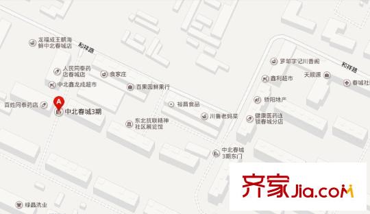 中北春城三期交通圖哈爾濱  