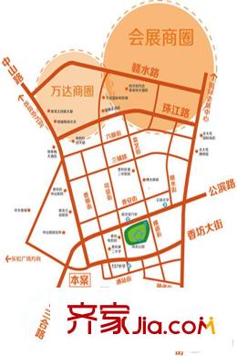 中山龍郡交通區(qū)位圖