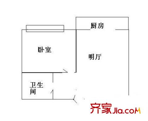 新發(fā)小區(qū) 1室 戶型圖