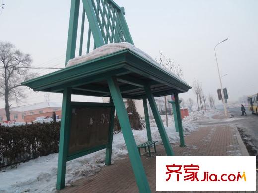 聚仁天地項目附近公交站臺（2013-12-03）