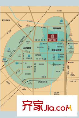 南開華府區(qū)位圖