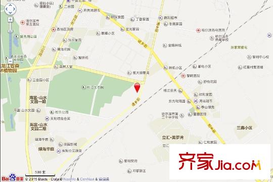 香林名苑交通示意圖