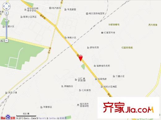 幸福里交通示意圖