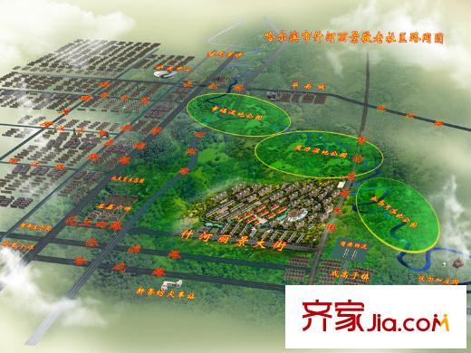 什河麗景交通圖