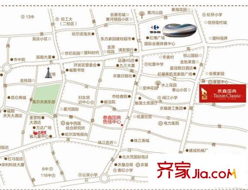 泰鑫國典區(qū)位圖
