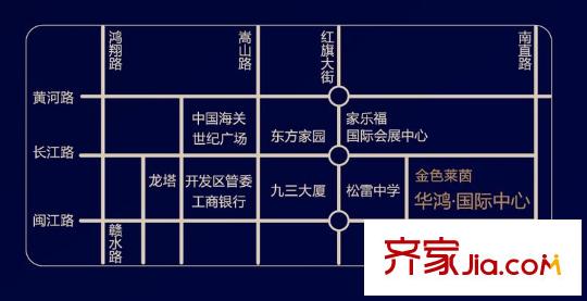 華鴻國際中心交通區(qū)位圖