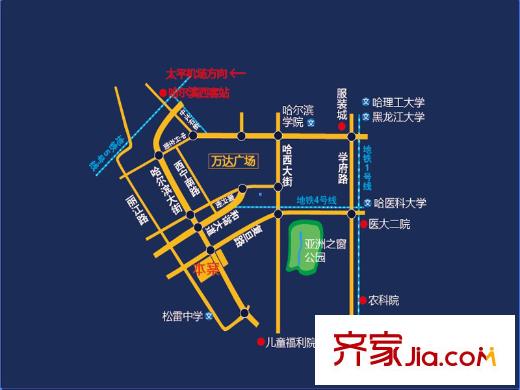 龍澤金水尚都項目區(qū)位圖