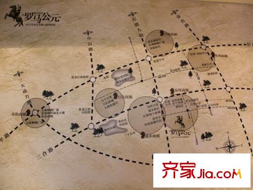 羅馬公元區(qū)位圖