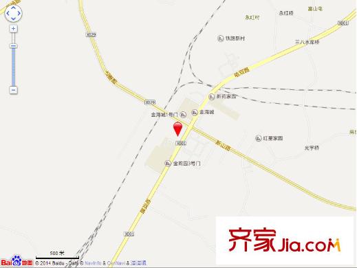 鑫泉?金崗灣交通示意圖