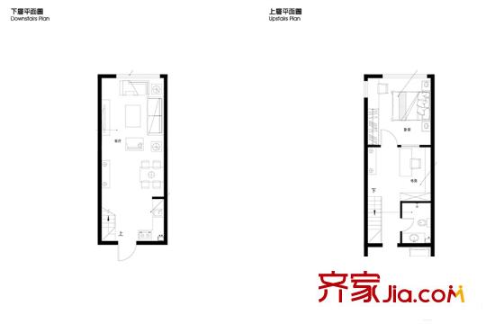 赫時(shí)loft07-兩室兩廳一衛(wèi)-30.00平方米 2室2廳1衛(wèi)