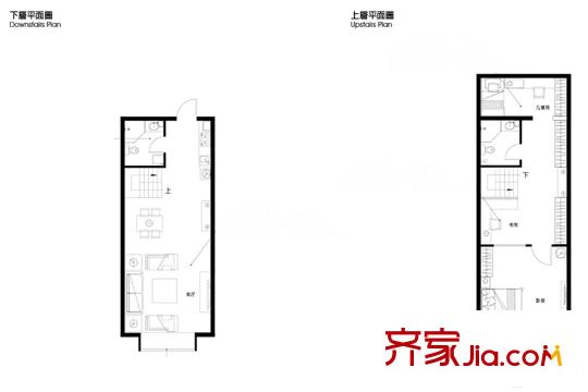 赫時(shí)loft05-兩室兩廳兩衛(wèi)-48.00平方米 2室2廳2衛(wèi)